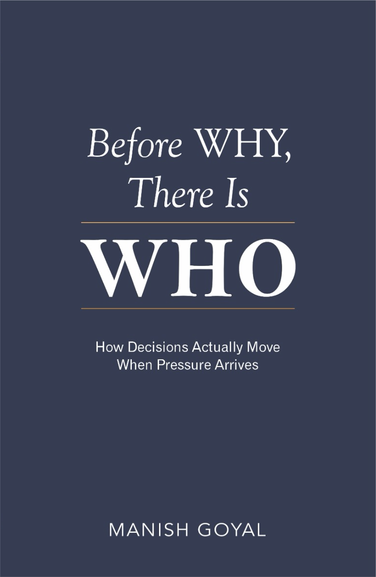 Before WHY, There Is WHO — book cover